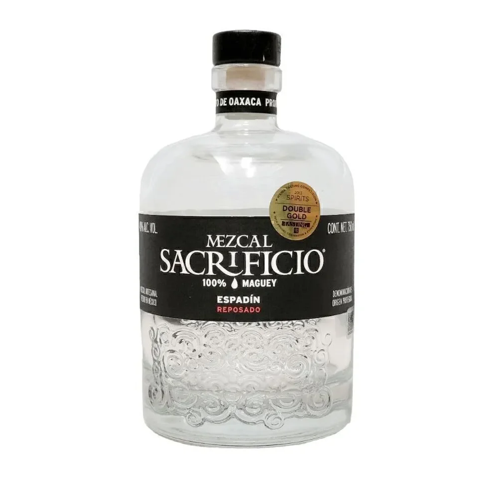 EMPTY Collectible Top Shelf Tequila Mezcal Sacrificio Reposado Bottle